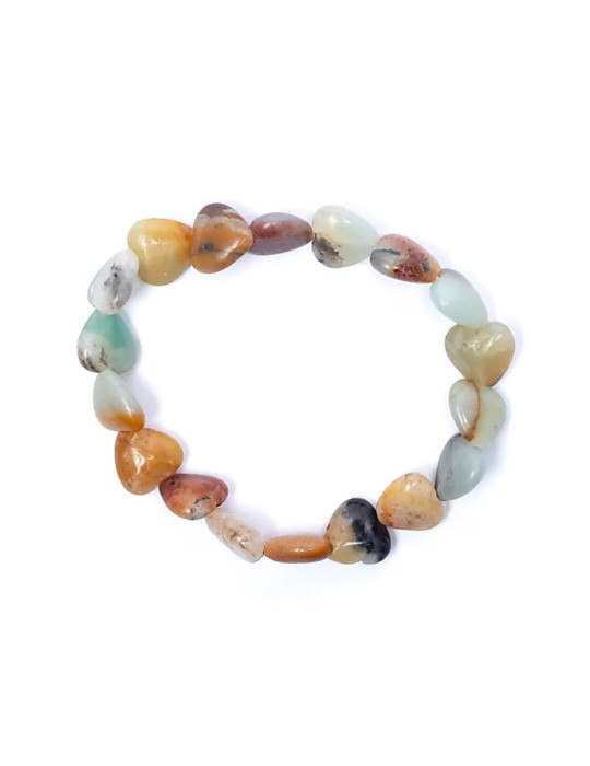 Amazoniidist südamekujuline elastne käevõru